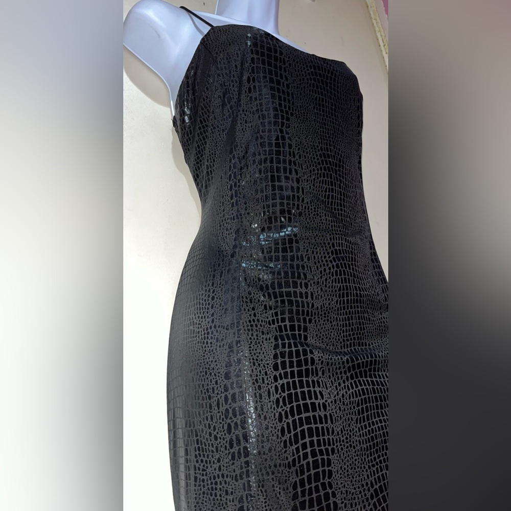 SHEIN Black “leather” animal print